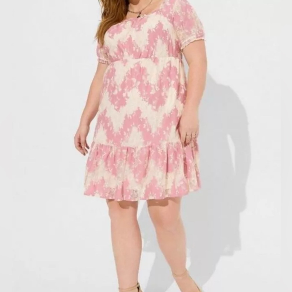 Torrid Size 3 lace tiered babydoll dress.